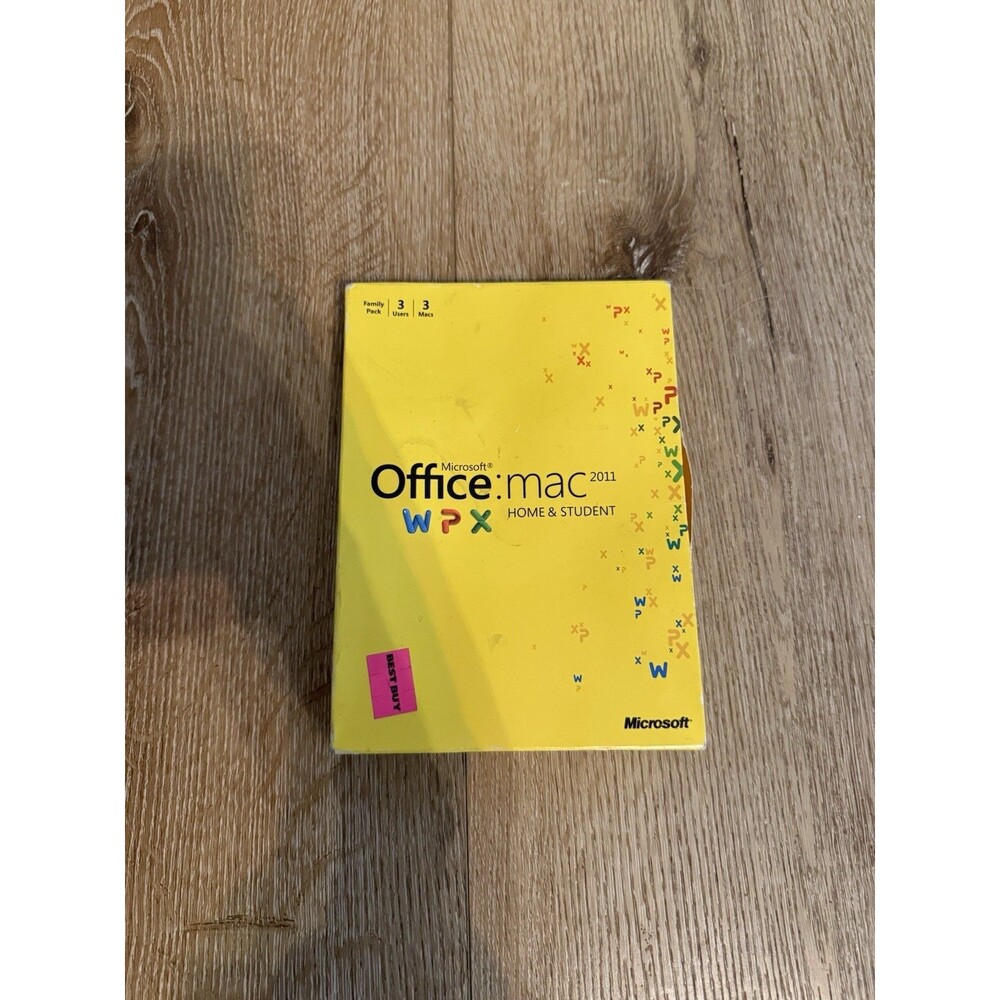 Microsoft Office for Mac Home Dvd Disc and Student 2011 Key